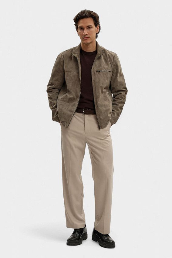 Куртка кожаная Strellson Серый