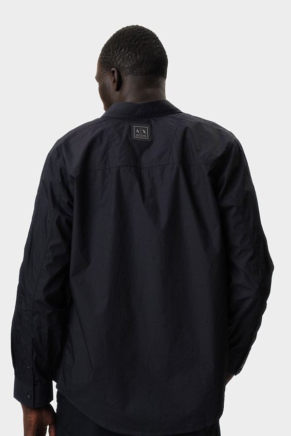 Рубашка с длинным рукавом Armani Exchange Синий