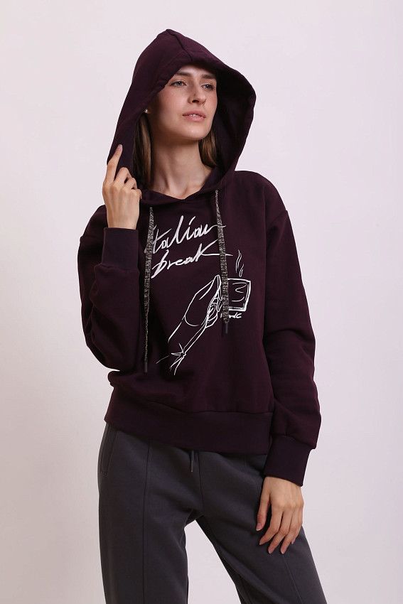 Худи Trussardi Бордовый