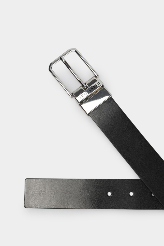 B353B000009N-MER01L60-22MA Ремень Trussardi Черный
