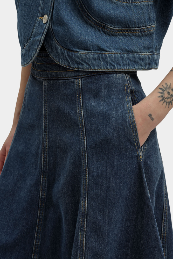 B1W12014 юбка джинсовая karl lagerfeld 