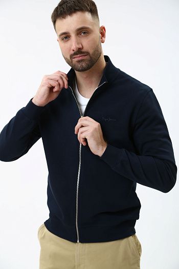 Свитшот хлопковый синий Armani Exchange