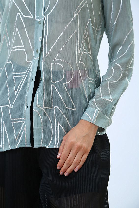 Блуза Armani Exchange Бирюзовый