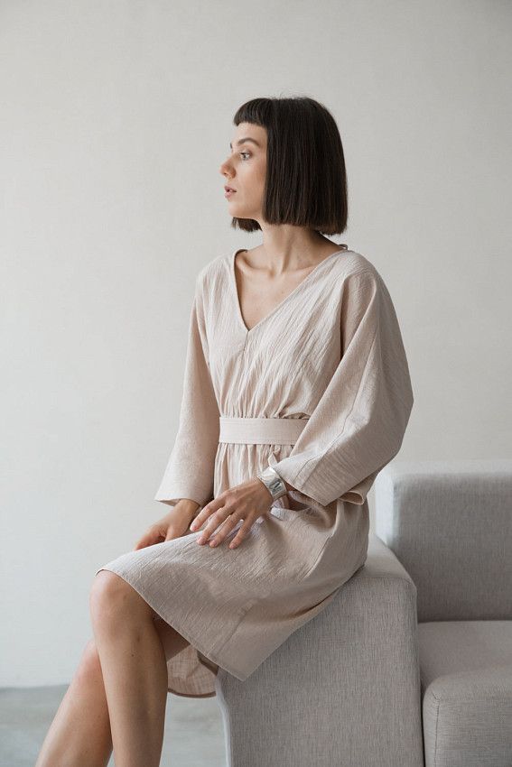 Платье The Hills Бежевый