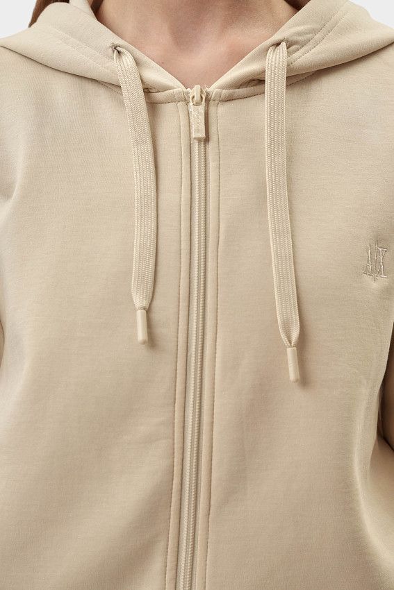 Толстовка с капюшоном Armani Exchange Бежевый