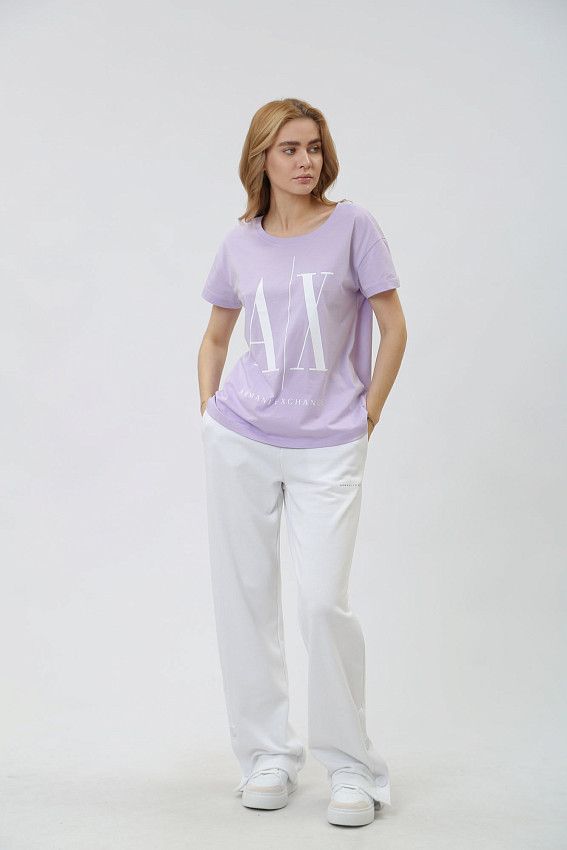 Футболка Armani Exchange Фиолетовый