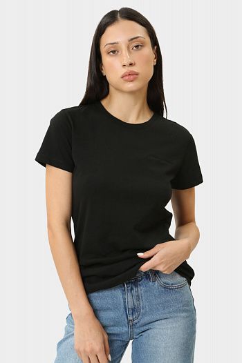 Футболка хлопковая черная Armani Exchange
