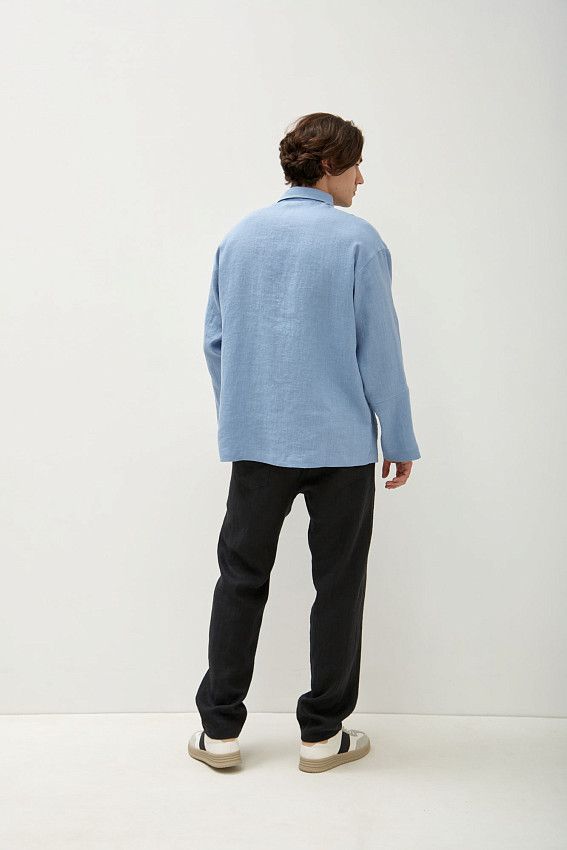 Рубашка с длинным рукавом The Hills Голубой