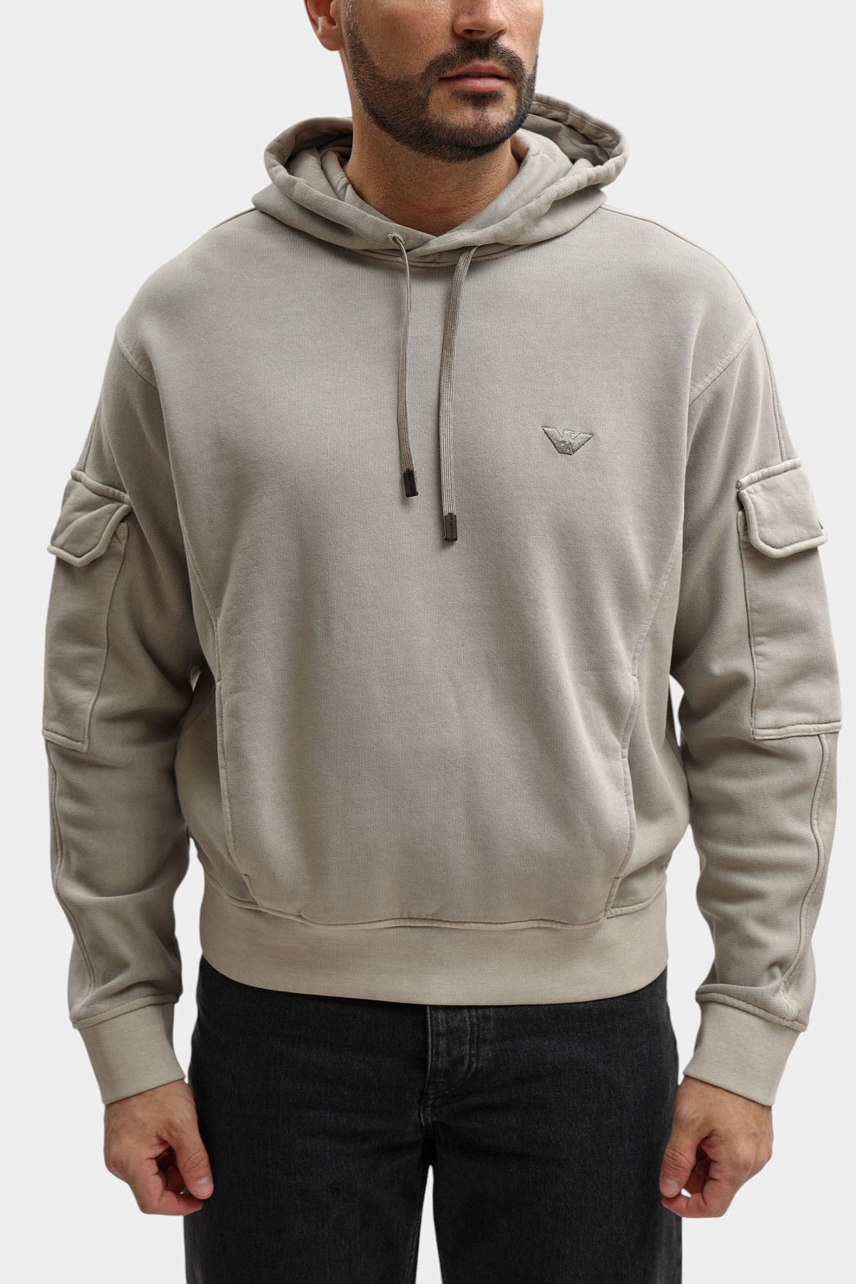 Худи Emporio Armani Серый