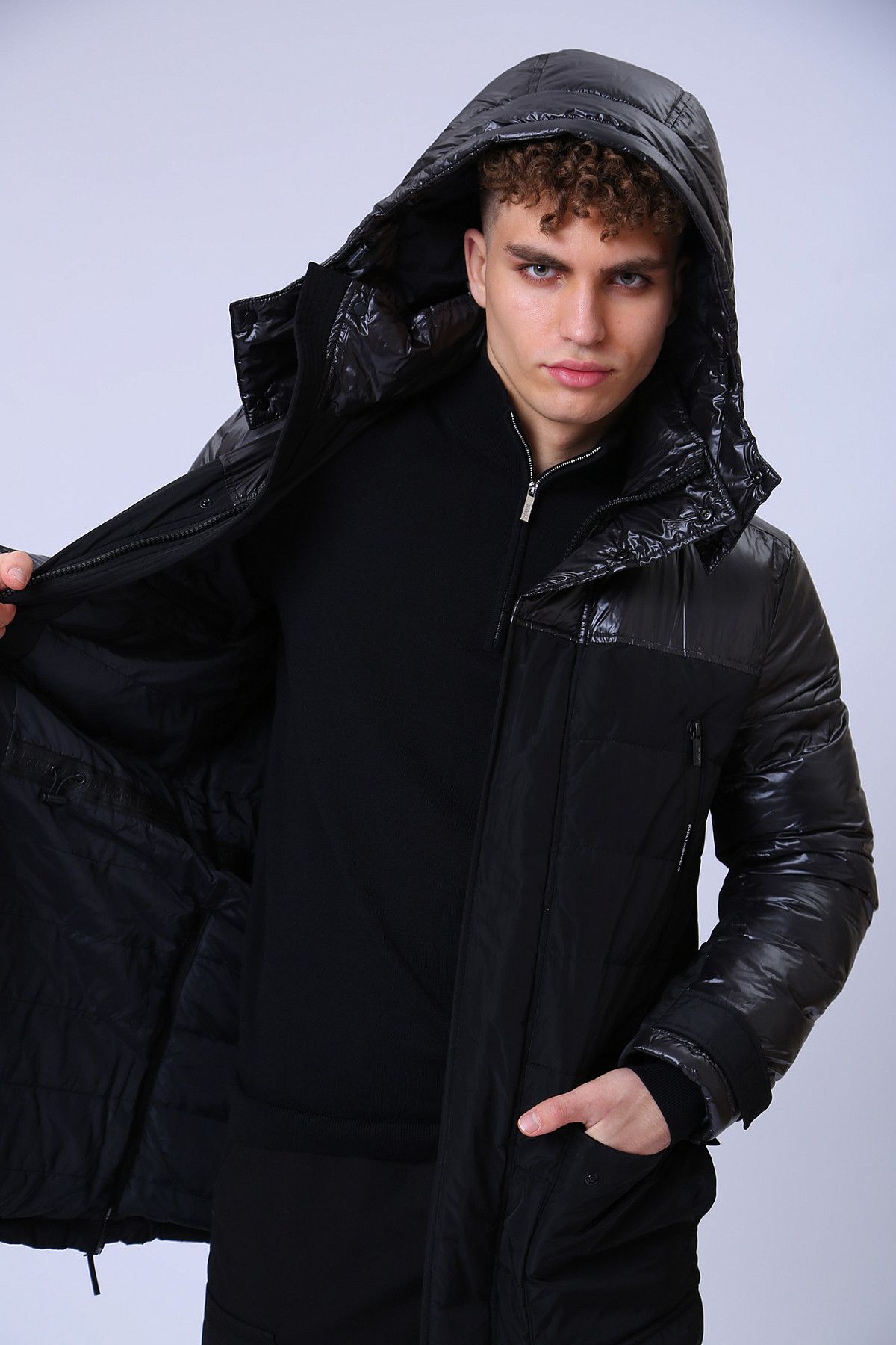 Пальто пуховое Karl Lagerfeld Черный