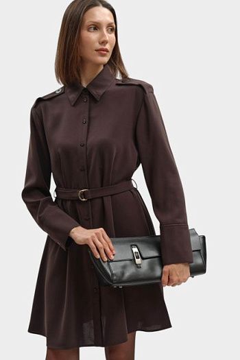 Платье рубашка коричневое Armani Exchange