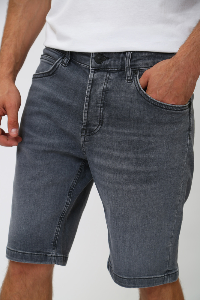 30037249_10015840 Шорты джинсовые Strellson Серый