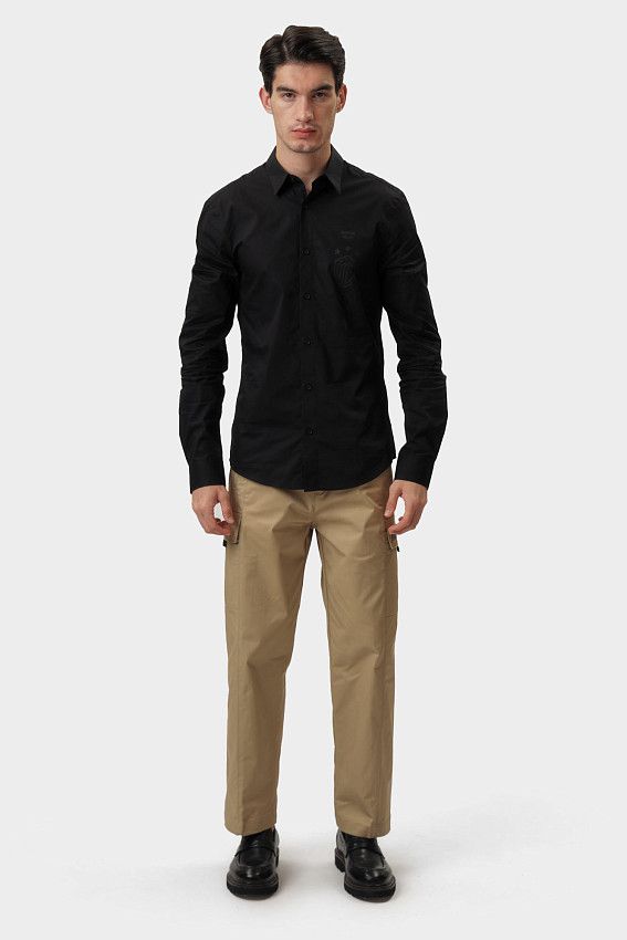 Рубашка с длинным рукавом Bikkembergs Черный