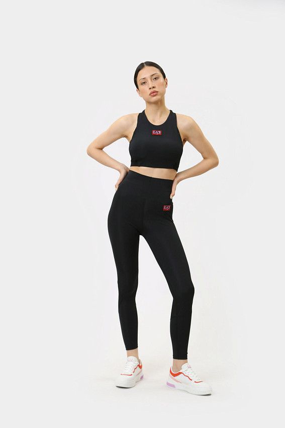 Топ спортивный EA7 Черный