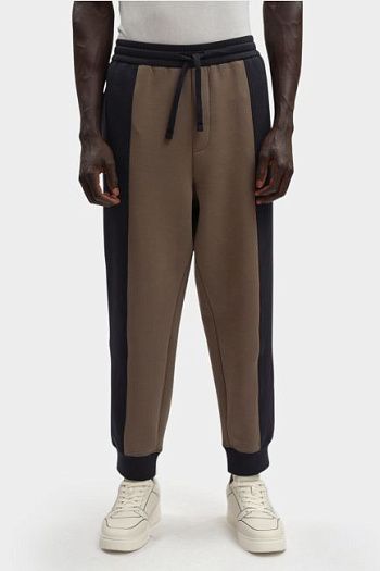 Брюки спортивные хлопковые коричневые Armani Exchange