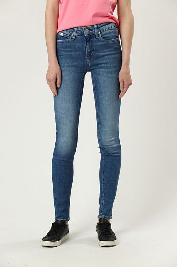 Джинсы MID RISE SKINNY синие Calvin Klein Jeans