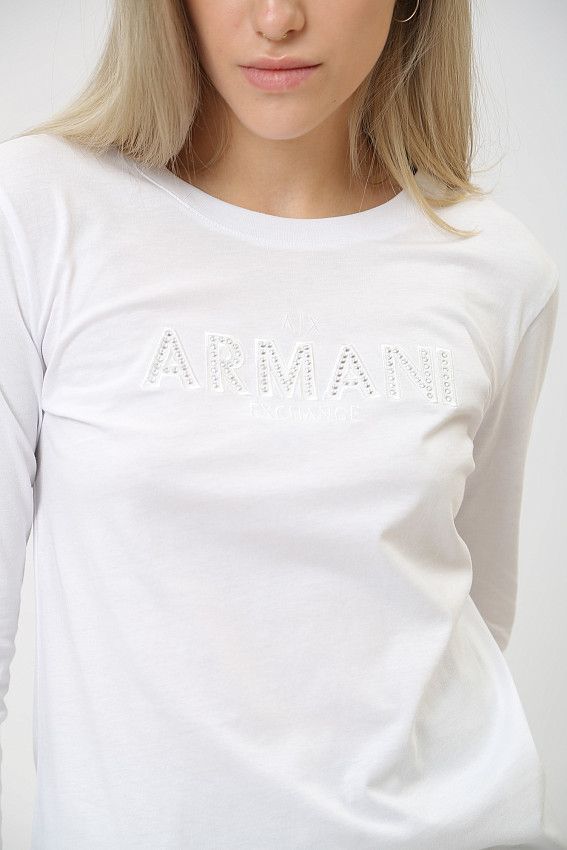 Футболка д/р Armani Exchange Белый