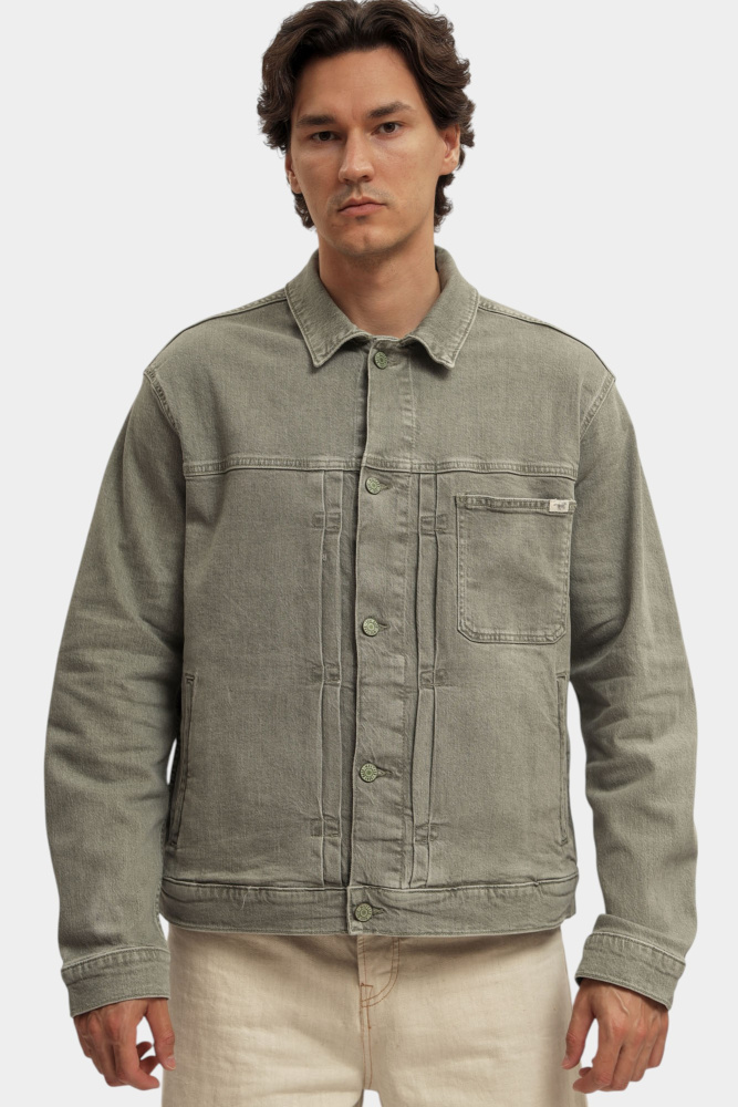 1016354 Куртка джинсовая Mustang Зеленый