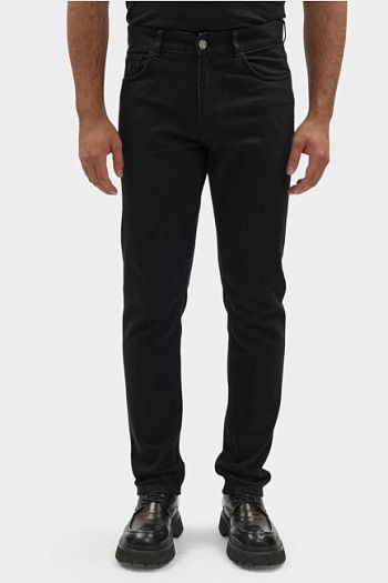 Джинсы зауженные черные Trussardi