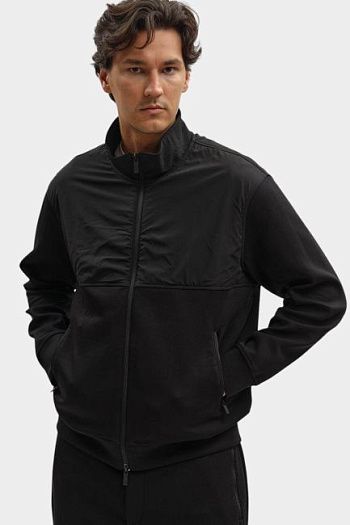 Толстовка хлопковая черная Armani Exchange