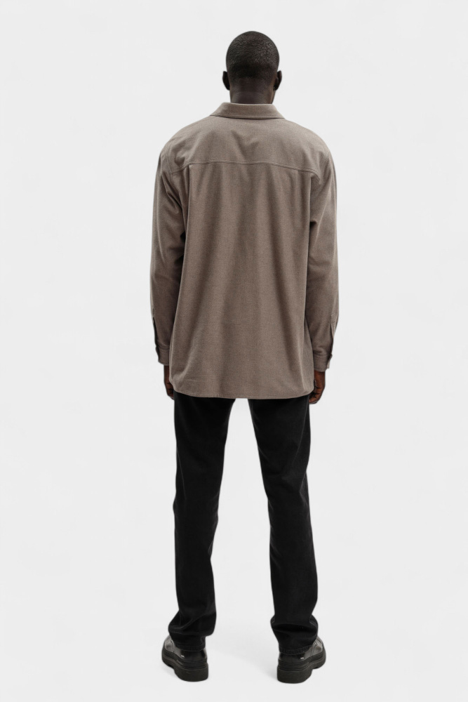 EM001604_ TE16011 Рубашка с длинным рукавом Emporio Armani Коричневый