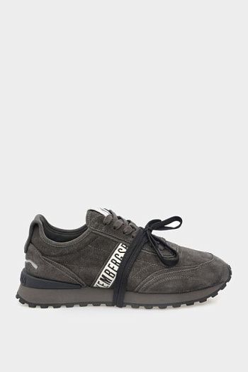 Кроссовки замшевые серые Bikkembergs