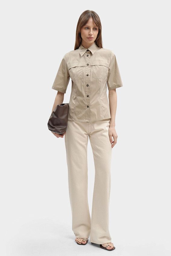 Рубашка Trussardi Бежевый