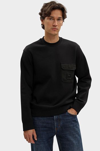 Свитшот из хлопка Emporio Armani