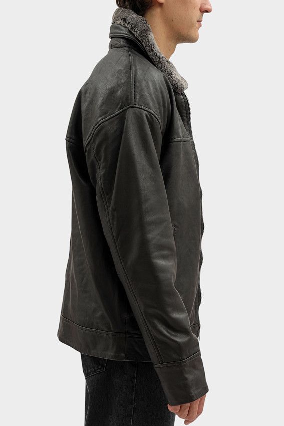 Куртка кожаная Mustang Черный