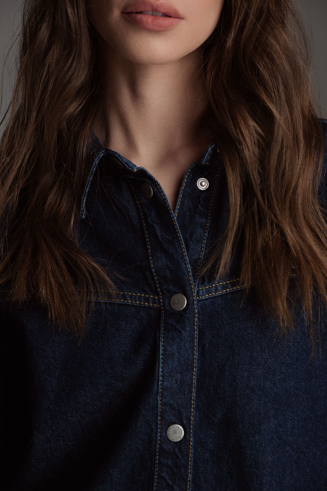 W-242-TO-56-4877 рубашка джинсовая the hills 