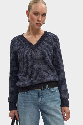 Джемпер шерстяной синий Pepe Jeans