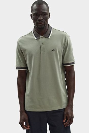 Поло хлопковое Armani Exchange