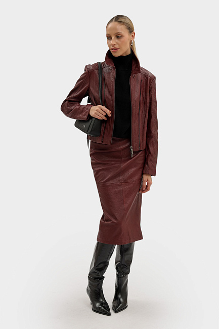Кожаная куртка Armani Exchange