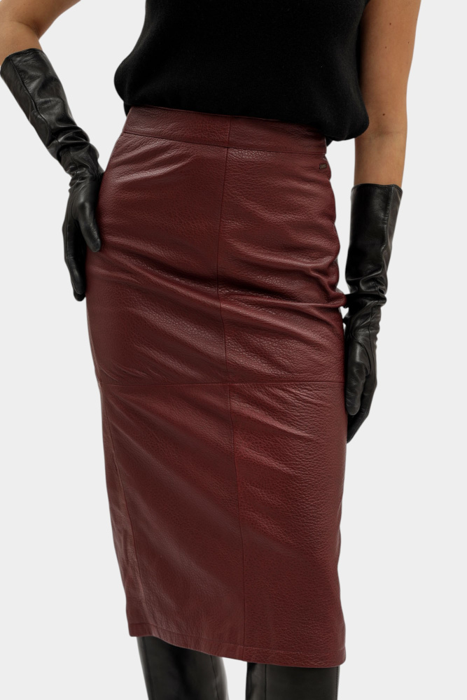 XW001239_AF16212 юбка кожаная armani exchange 