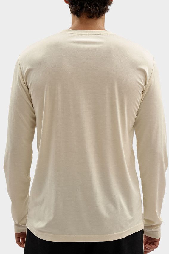 Лонгслив EA7 Бежевый