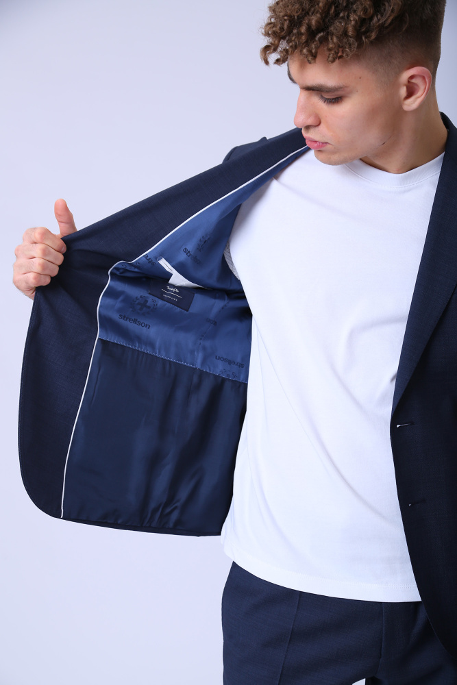 30026330_10011668 Пиджак классический  Strellson Голубой