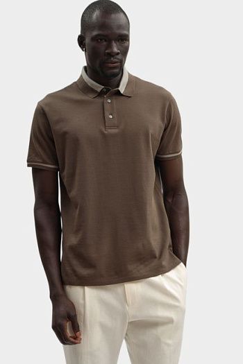 Поло из хлопка Emporio Armani