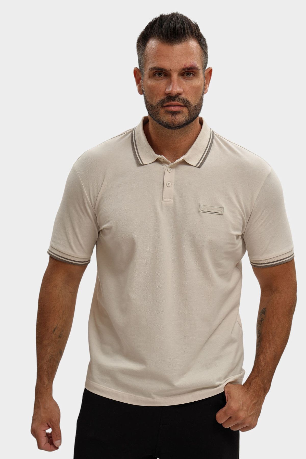 Поло Armani Exchange Бежевый