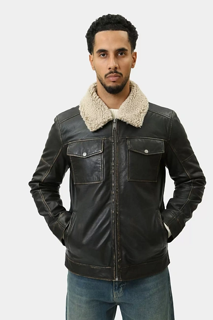 Куртка кожаная Mustang