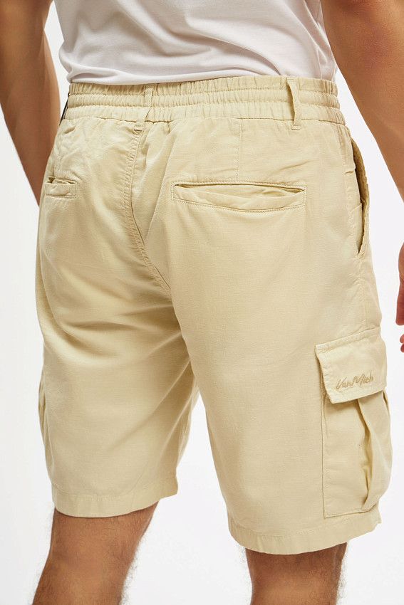 Шорты льняные Van Mich Бежевый