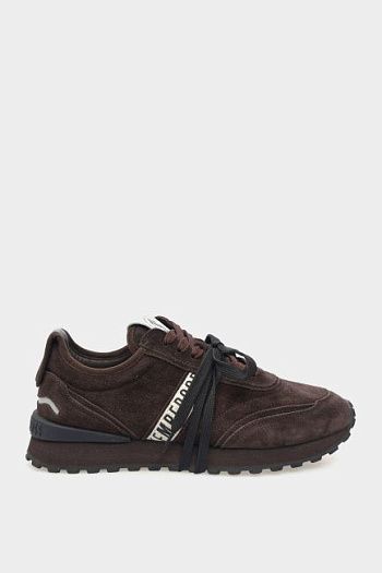 Кроссовки замшевые коричневые Bikkembergs