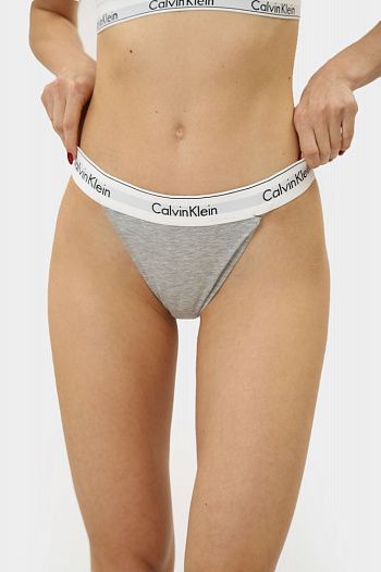 Трусы хлопковые серые Calvin Klein Underwear