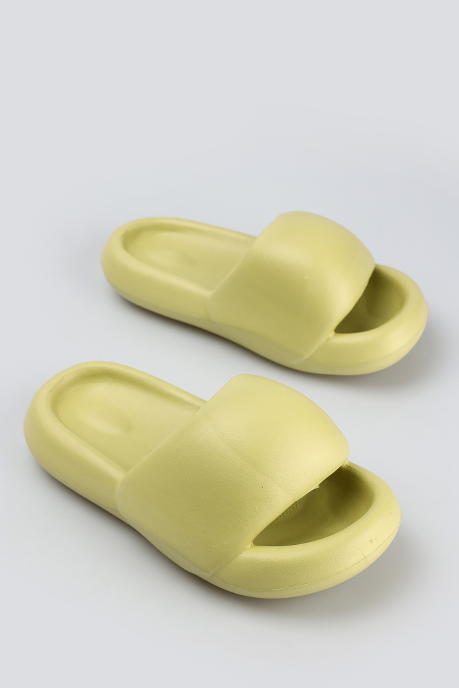 5160-231 Шлепки Glam forever Салатовый