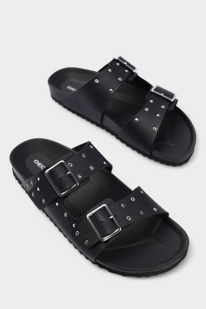 J558MJ000BCC Шлепки Geox Черный