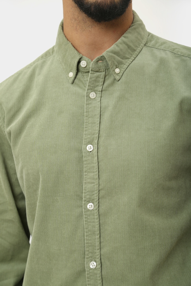 1015628 Рубашка вельветовая Mustang Зеленый