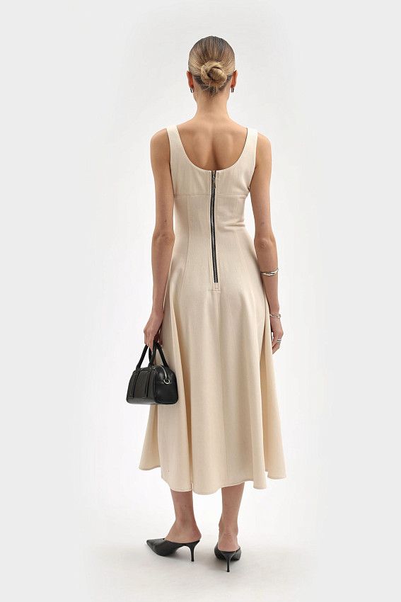 Платье The Hills Бежевый