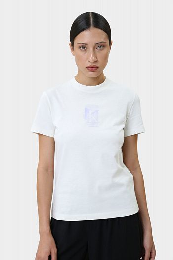 Футболка хлопковая белая Calvin Klein Jeans