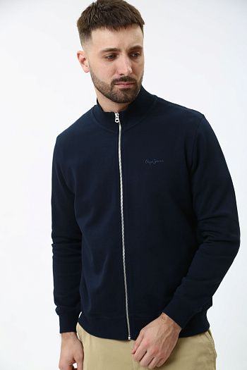 Свитшот хлопковый синий Armani Exchange