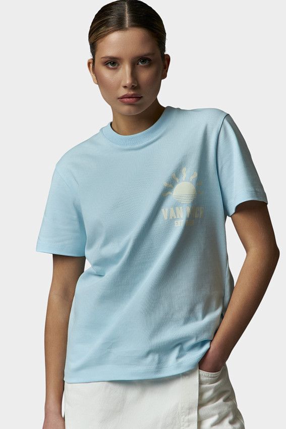 Футболка Van Mich Голубой