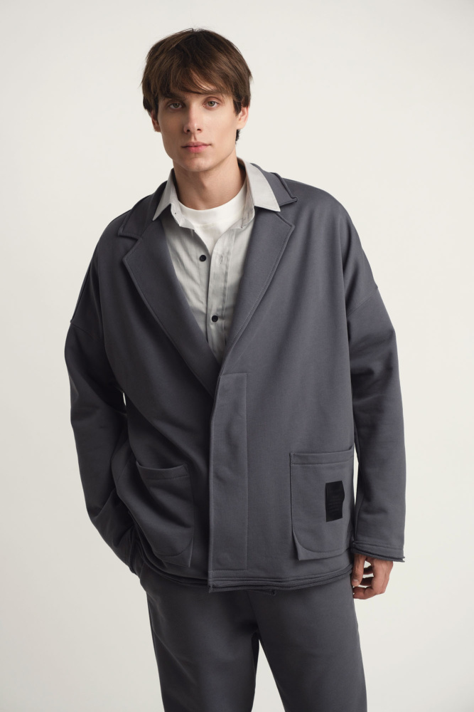 M-242-VE-43-0003 Пиджак The Hills Серый